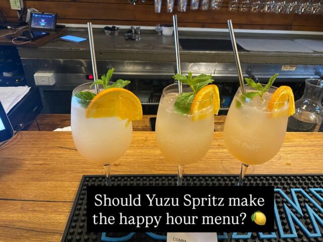 #HappyHourDebate #YuzuSpritz #sipsiphooray
