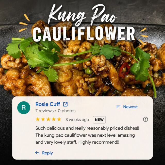 One bite and you’ll never look at cauliflower the same way again.

Golden, crispy battered cauliflower is wok-tossed in our rich, sticky hoisin glaze, then finished with crunchy roasted cashews for the perfect balance of sweet, savoury and crunch. It’s the kind of dish that steals the spotlight—even if you’re not a cauliflower fan.