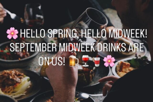 Spring has arrived, the days are getting brighter, and there’s no better time to catch up over food and a drink on us. 😉
Make your midweek plans a little better at TOM PHAT.
Order any ONE DISH OR LARGE DISH & get your choice of:
🍺 TAP BEER (POT)
🍷 HOUSE WINE 
🥤 SOFT DRINK
ON US! 😉
📅 TUESDAY–THURSDAY | ALL SEPTEMBER
📍 TOM PHAT

BOOKINGS ESSENTIAL — PLEASE MENTION “INSTAGRAM” IN YOUR BOOKING NOTES.
One complimentary drink per eligible diner. Tap beer served as a pot. Selected house wine & soft drinks only.